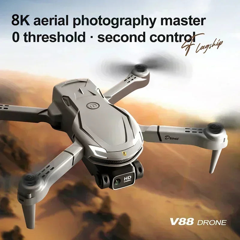 Drone V88 8K 5G Professional HD Dual Camera Aerial Photography 15000M Remote Control Aircraft Folding Quadcopter 2026 New