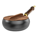 1pcs Iron Pot Big Belly Pot Pure Hand Forged Small Frying Pan Uncoated Iron Pot Non-stick Household Wok ﻿
