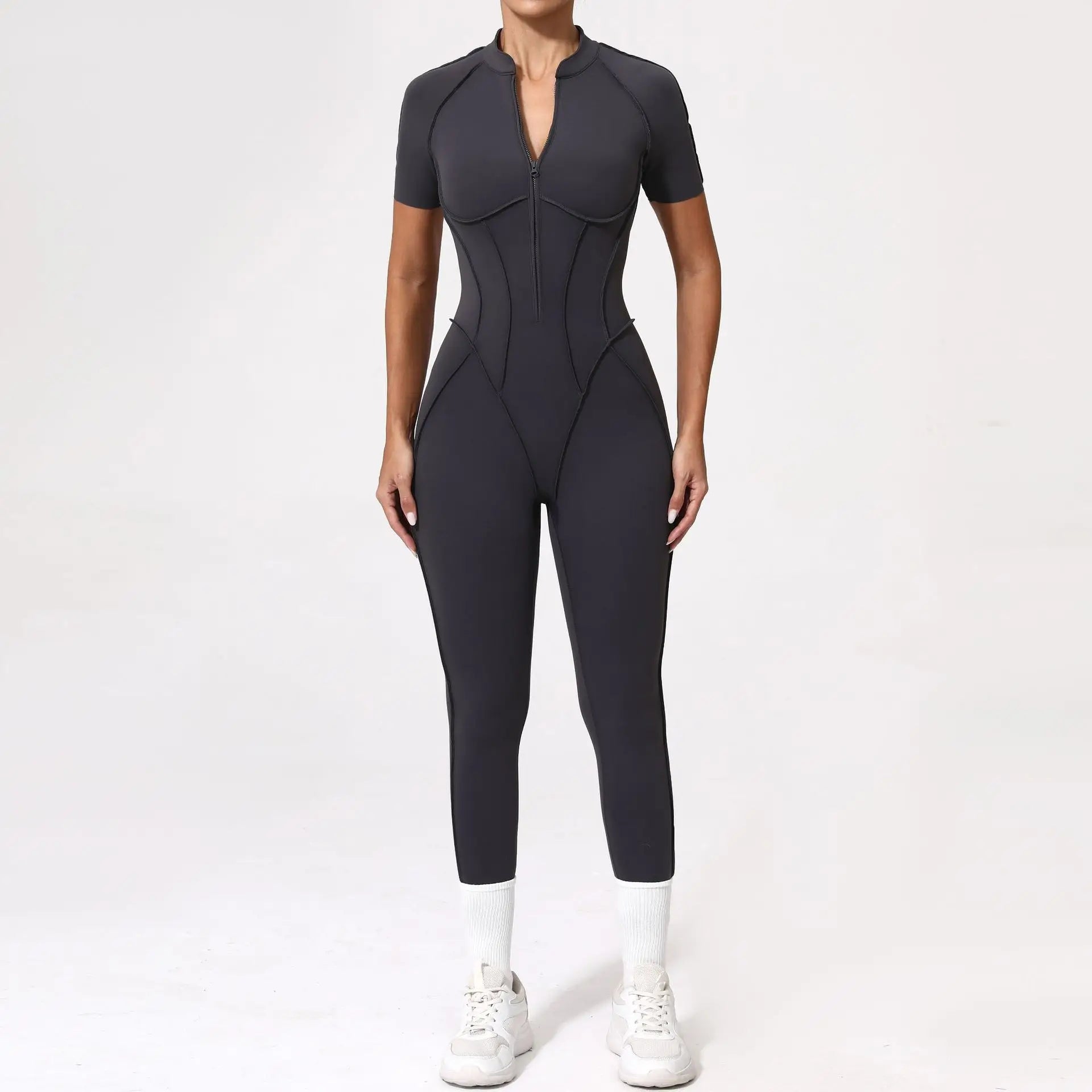 2025 New Style Women Yoga Apparel Workout Suit Gym Clothing Outdoors Sports Suit Short Sleeves Long Pants Suit Fitness Suit Set