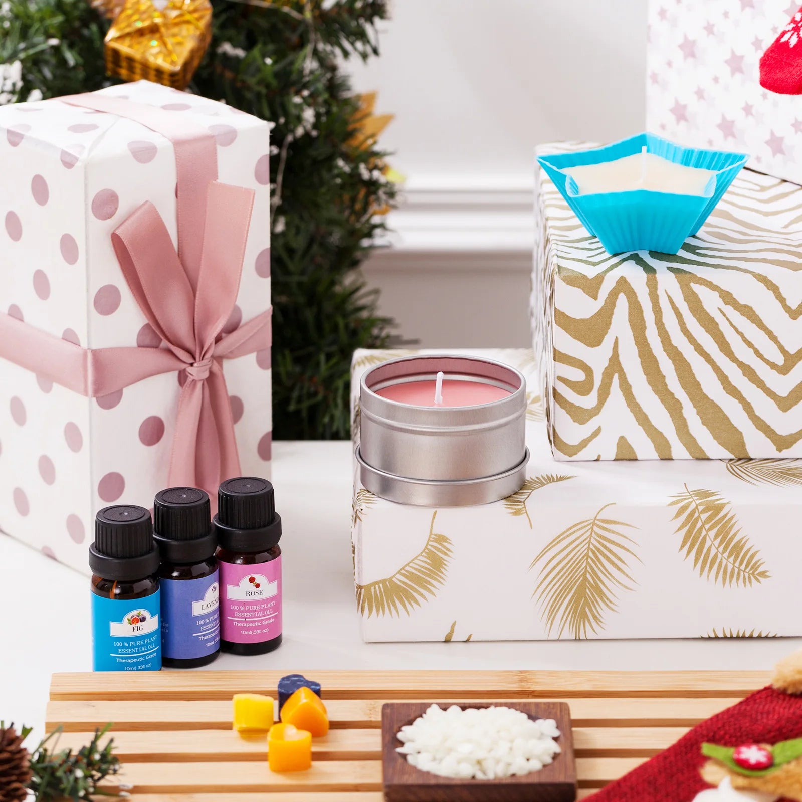DIY Candle Kit Soy Bean Wax Candle Making Supplies Handmade Aromatherapy Beeswax Crafts Handmade Gifts Candle Making Tool Sets