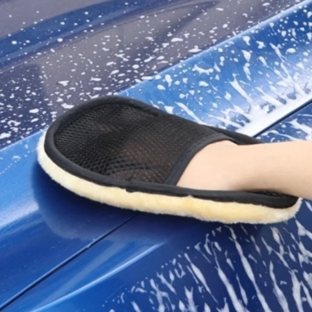 Car Cleaning glove Microfiber Wool Soft Auto Car Washing Glove Cleaning  Motorcycle Washer Care Car paint Wash care tools