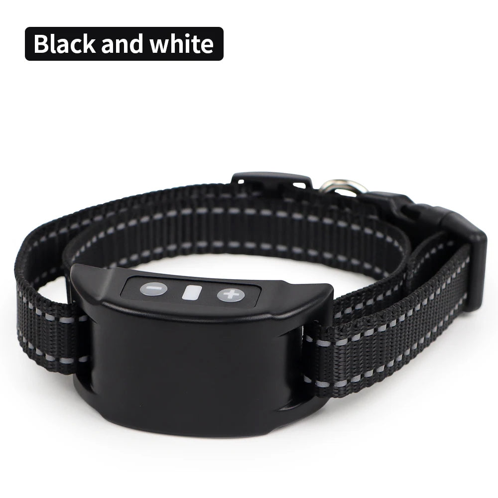 Automatic Bark Stop Device Electric Pet Dog Training Collar Adjustable Ultrasonic Barking Stop Fence Shock Vibration Dog Trainer