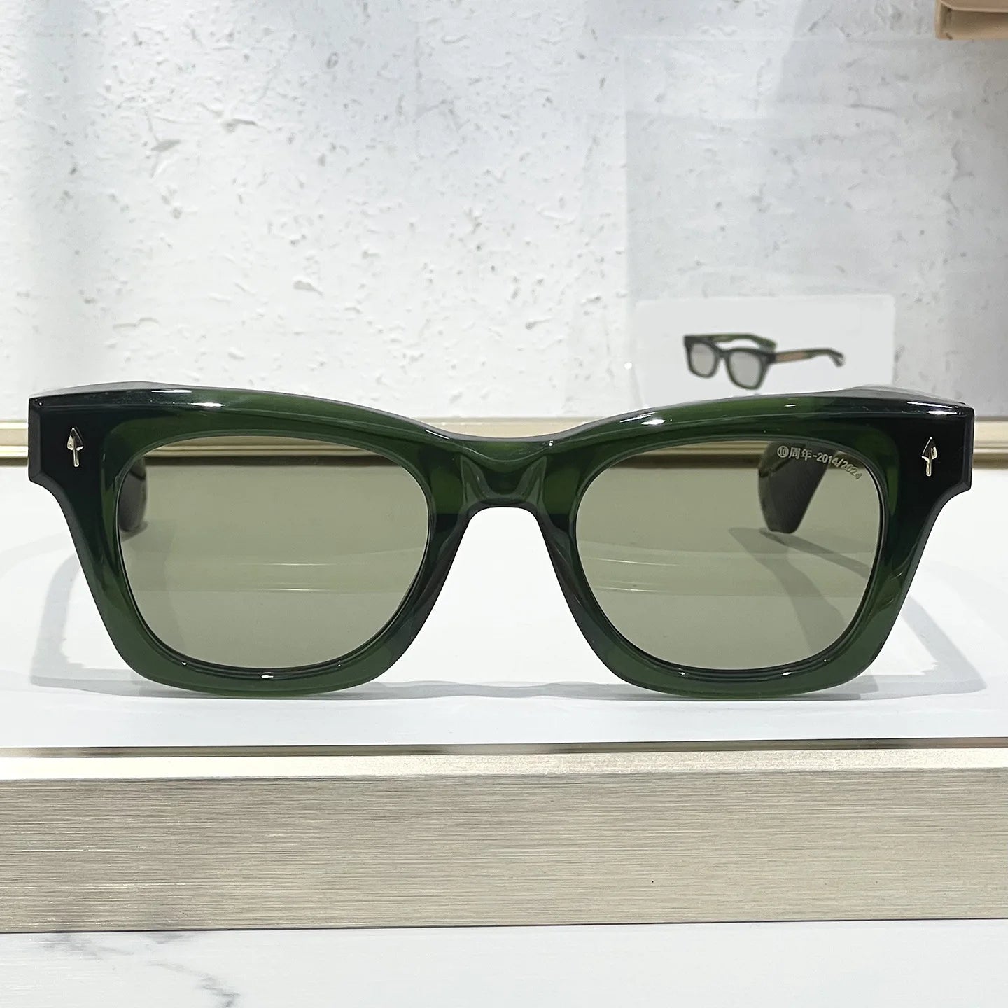 Dearan 10th Anniversary Luxury Retro Sunglasses Exquisite Cat Eye Thick Acetate Handmade UV400 Neutral Glasses