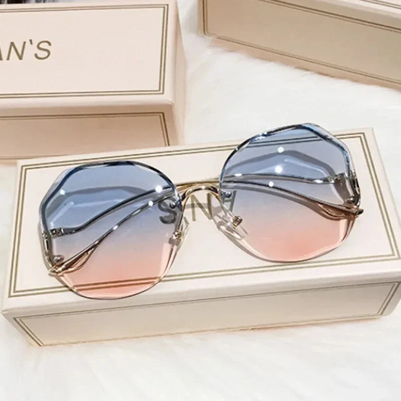 Elegant Square Sunglasses Women Men Outdoors Casual Sun Glasses Female Male Designer Mirror Travel Shades Oculos De Sol