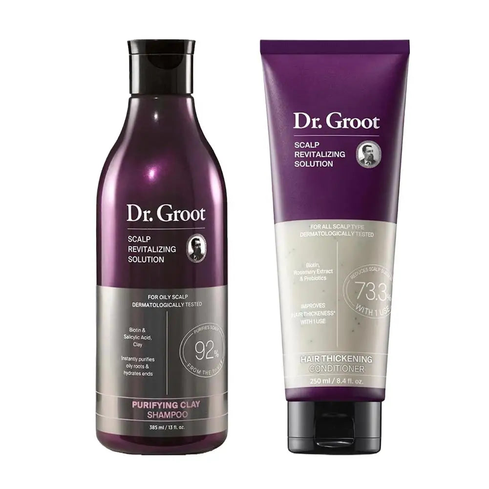Dr.Groot Anti-Hair Loss Thickening Moisturizing & Smoothing Shampoo & Conditioner Remove Dandruff Oil Control Hair Care