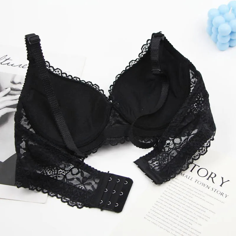 2025 New Sexy Bras 34/75 36/80 38/85 40/90 42/95 44/100 BC Cup Unerwear For Women Bow Floral Push Up Lingerie