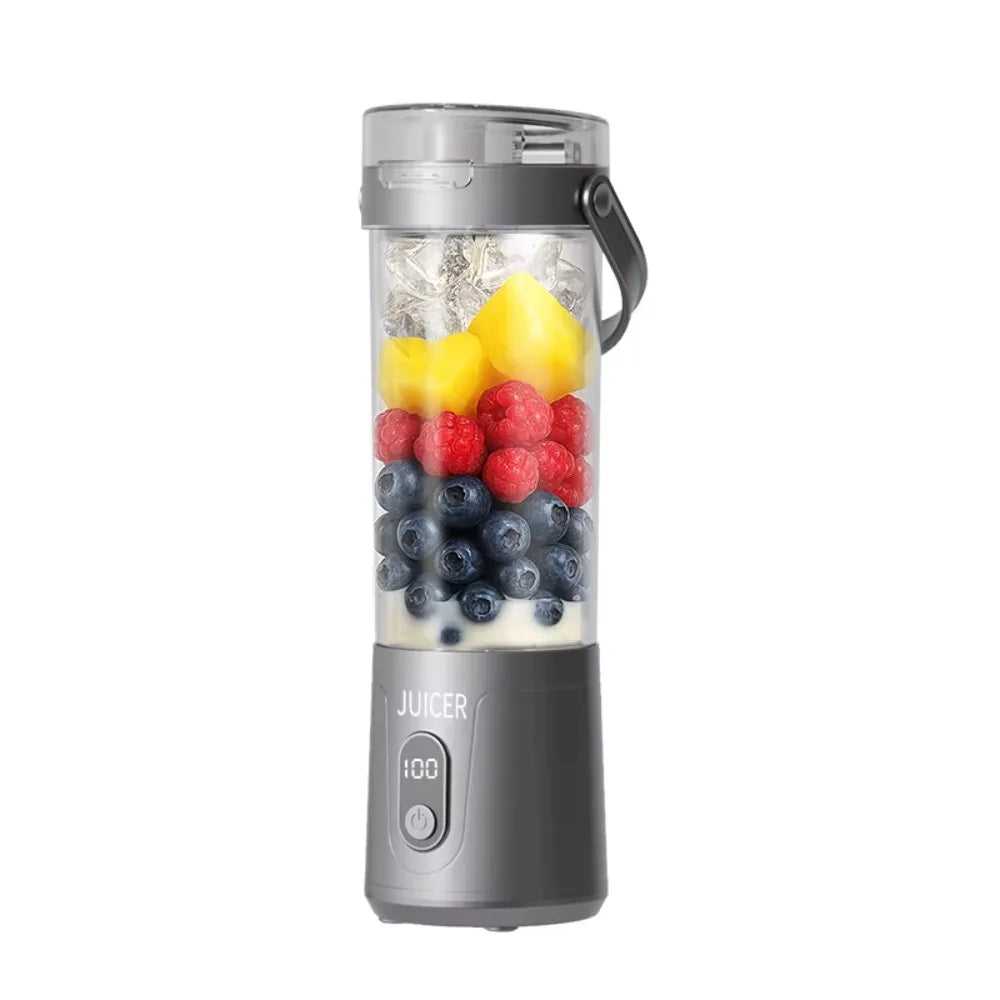 600ML Capacity Portable Blender USB Rechargeable Fresh Fruit Blender Fruit Mixers Household Fruit Cup Smoothie Blender