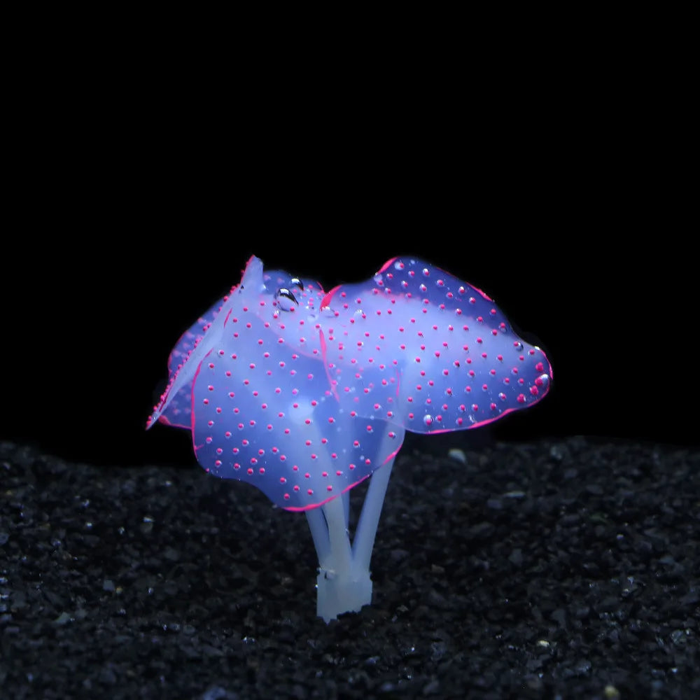 Artificial Glowing Anemone Luminous Plant Fish Tank Aquarium Decoration Underwater Landscape Ornament Aquascaping Accessories