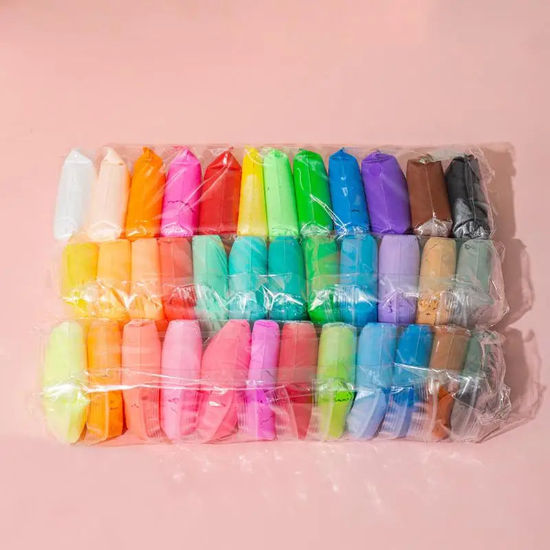 Colored Clay Child Modelling Craft Children Air Dry Clay With Hand Tools Stimulate Kids Early Learning Activities Interactive