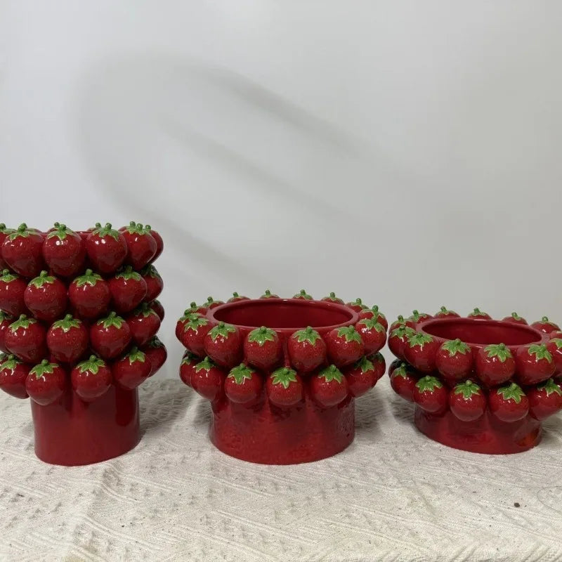Ceramic Flower Pot Indoor Flowerpots Large Luxury Decorative Table Flowerpot Pretty Modern Cute Elegant Vase Garden Accessories