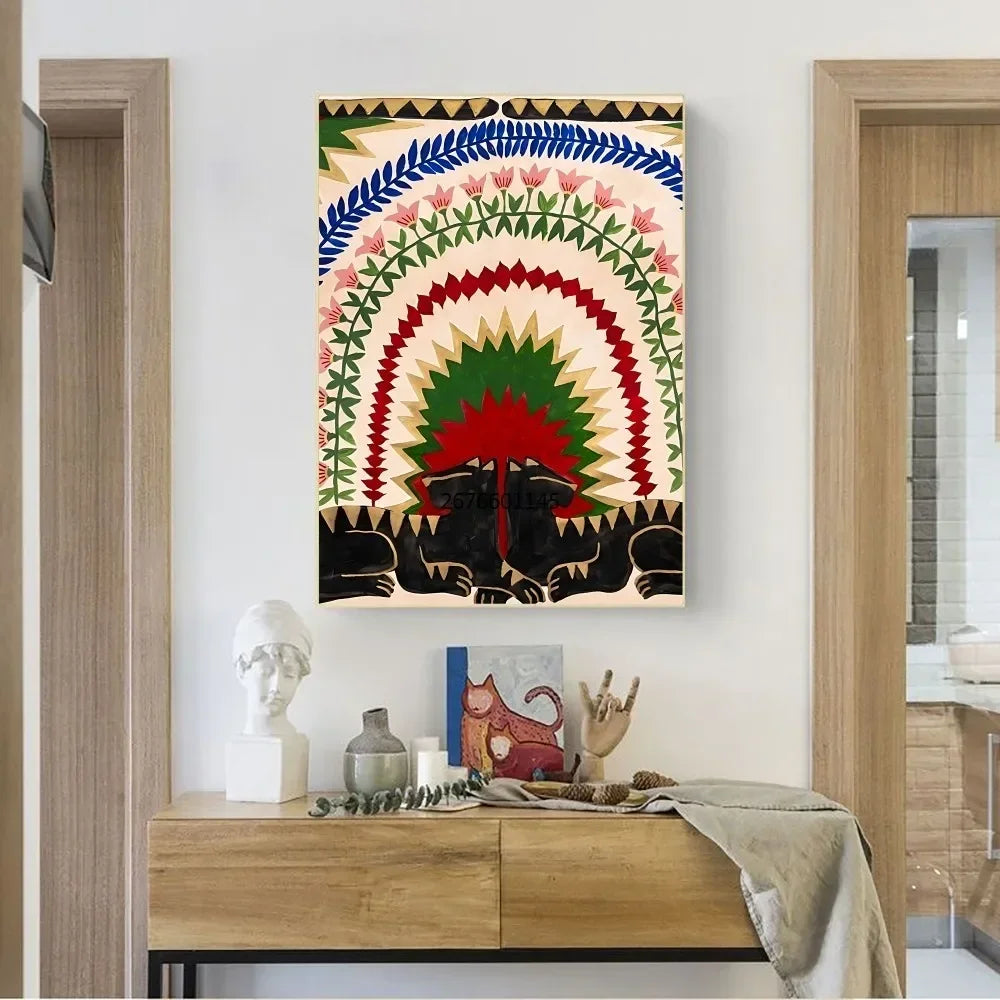 Ancient Egypt Abstract Anime Poster No Framed Kraft Club Bar Paper Vintage Poster Wall Art Painting Bedroom Study Stickers