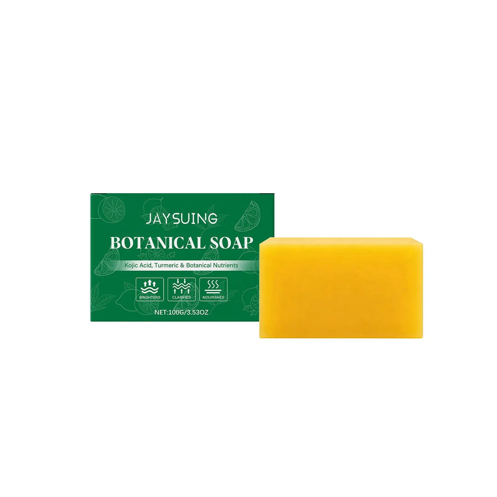 100g Botanical Turmeric Handmade Soap Kojic Acid Soap Natural Skincare Bar For Moisturizer Gentle Exfoliating For Face Hydrating