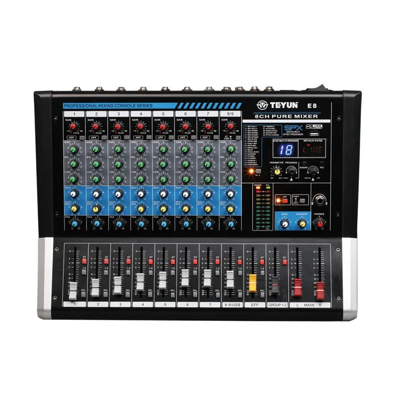 Dj Controller Mixer Audio Sound Mixing Table Card Professional Pc Digital Consoles Interface Console Pro Equipment 6/8/12Channel