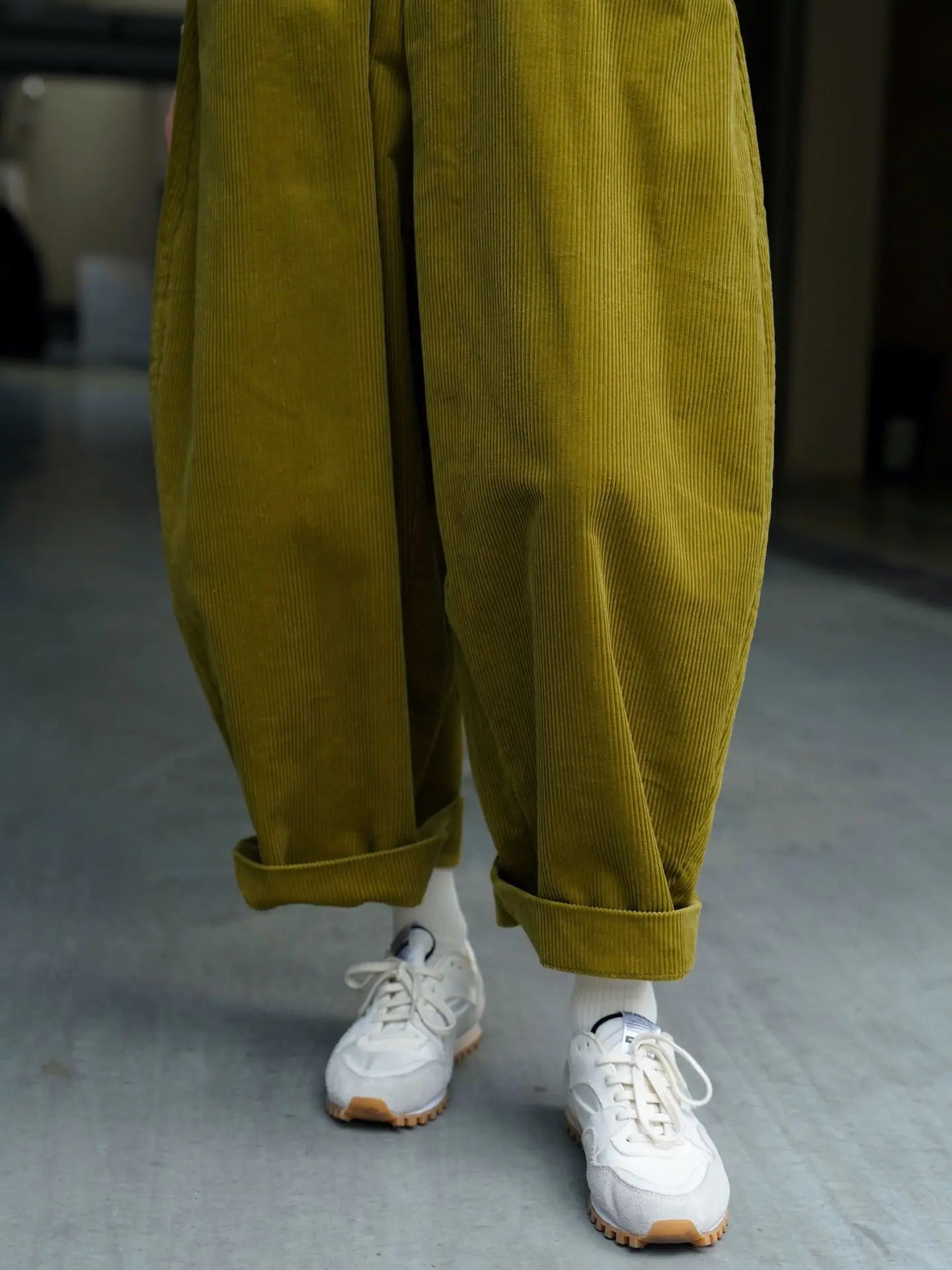 2025 Women Spring Fashion Big Wide Leg Pants Stretch High Waist Corduroy Pants Fashion Clothes 100% Cotton Pants Female Trousers