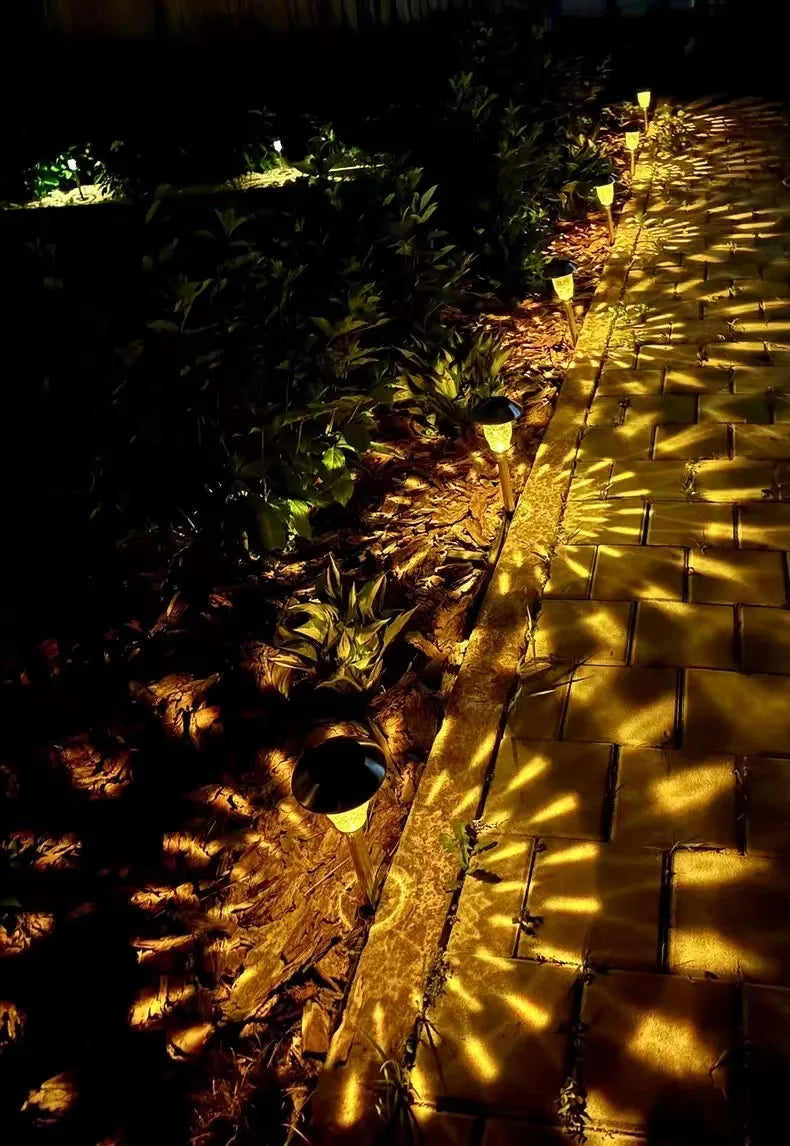 Courtyard Outdoor Lighting, Garden Lamps, Solar Lawn Lamps, Garden Landscape Light and Shadow Atmosphere Lawn Lamps