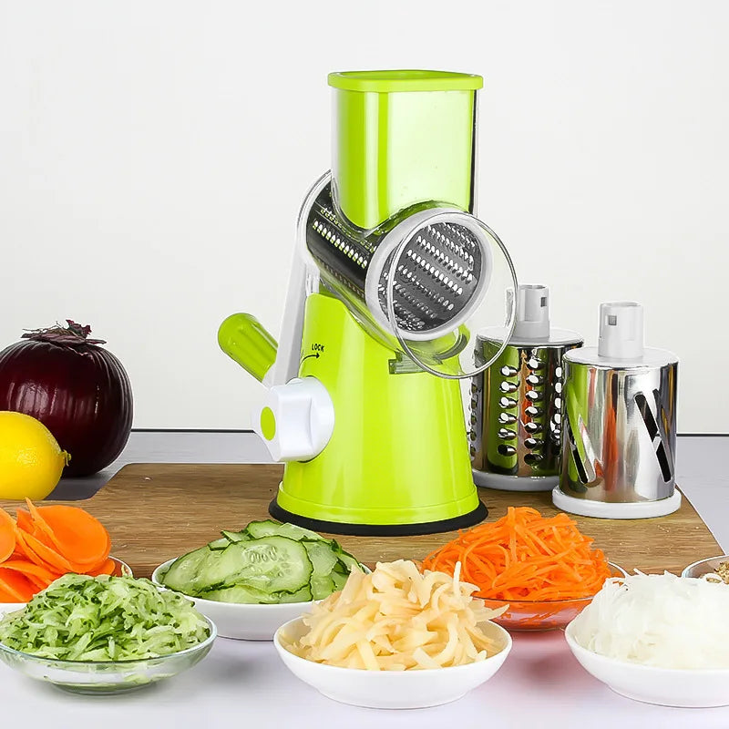 1pc Highly Efficient and Versatile Vegetable and Fruit Slicer Grater Benchtop Drum Cutter with Drum Design for Fast Even Shre