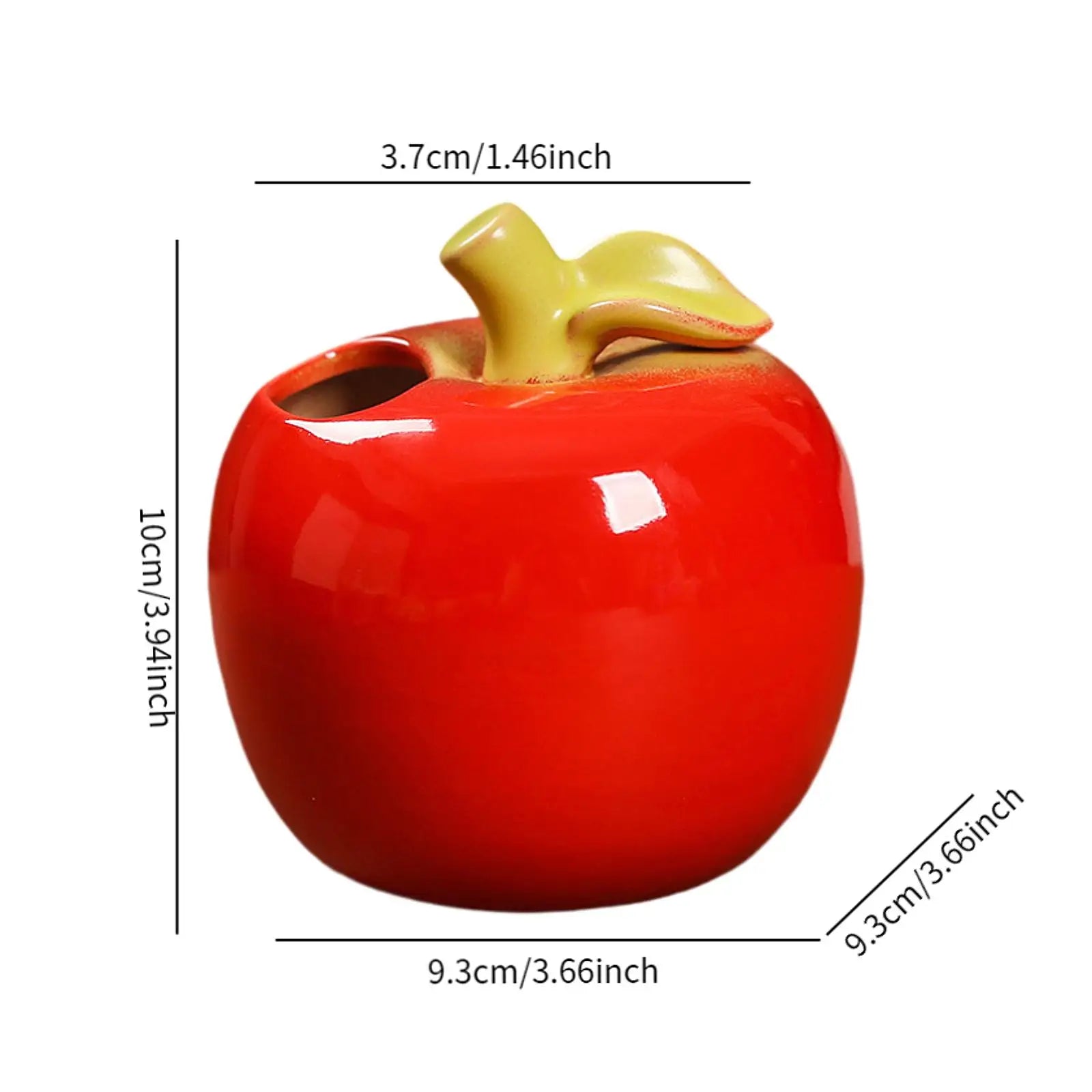 Creative Ceramic Vase Fruit Shaped Flower Vase Hydroponics Hydroponics Office Desktop Ornaments Home Garden Decor
