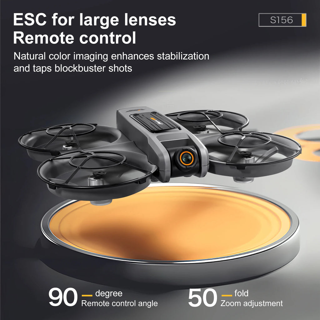 Drone with Camera 4K HD Video Stable Hover 180° Adjustable Lens 3D Flip RC Drones FPV Brushless Optical Flow Quadcopter UAV