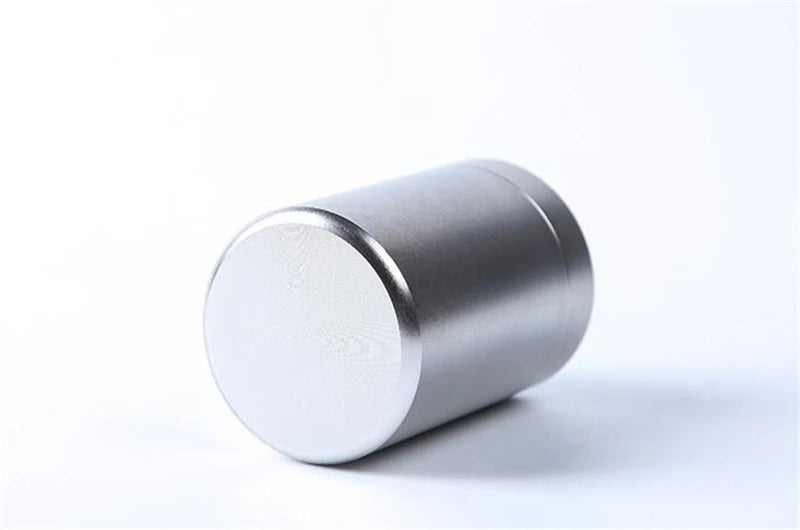 60ML Solid Color Airtight Smell Proof Container Aluminum Alloy Herb Stash Metal Sealed Can Tea Jar Storage Boxes