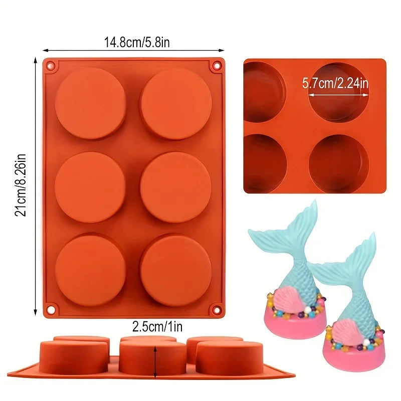 Cylinder Silicone Mold for Soap Jelly Pudding Resin Chocolate Cookie Mold hocolate Covered Sandwich Tool Candy Cake Baking Pan