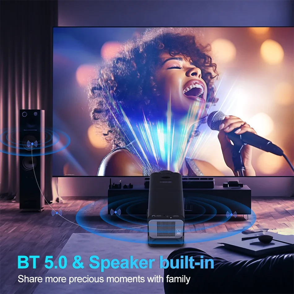 2025 4K Android 11 Projector Native 1080P 390ANSI HY320 mini Dual Wifi6 BT5.0 1920*1080P Cinema portable Projetor upgrated HY300