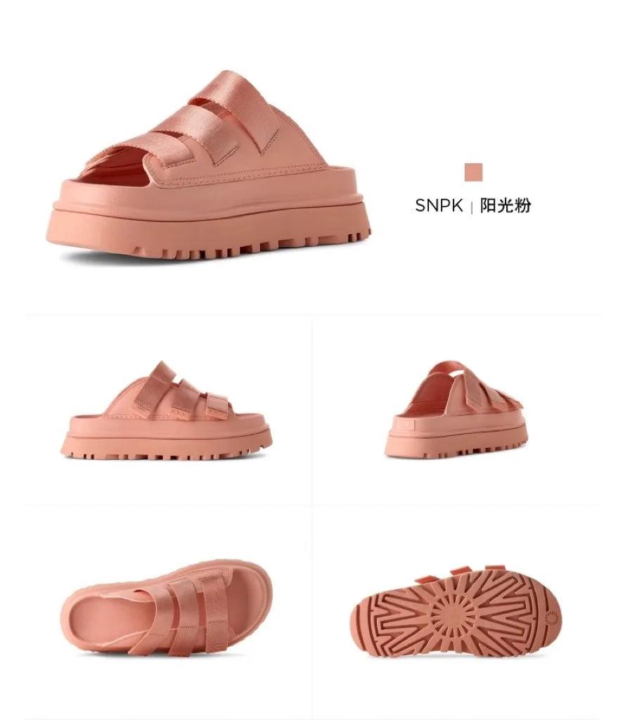 2025 Summer Women's Platform Sandals – Fashionable Slip-On Thick Sole Slide Shoes for Beach, Casual, and Outdoor Wear
