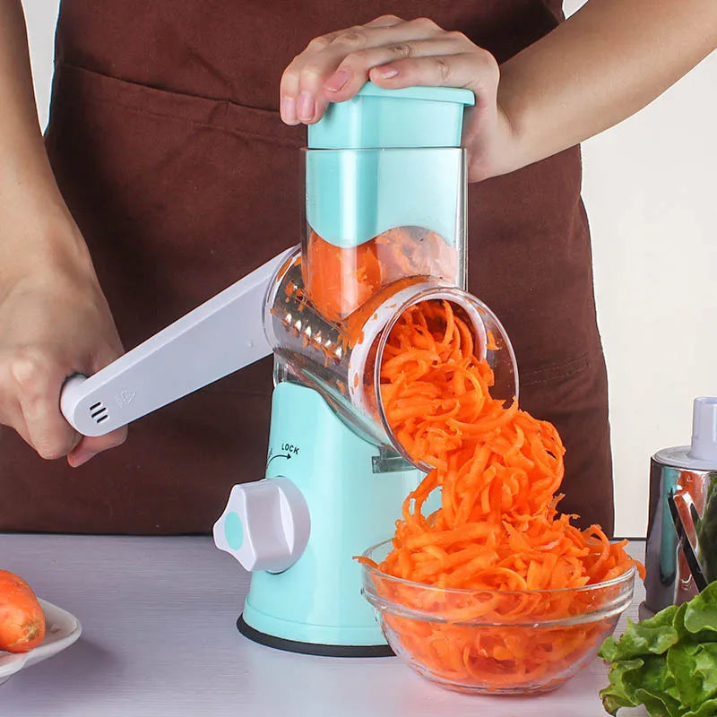 1pc Highly Efficient and Versatile Vegetable and Fruit Slicer Grater Benchtop Drum Cutter with Drum Design for Fast Even Shre