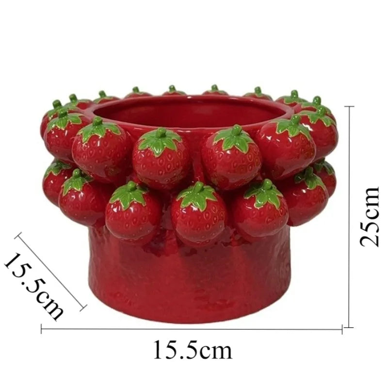 Ceramic Flower Pot Indoor Flowerpots Large Luxury Decorative Table Flowerpot Pretty Modern Cute Elegant Vase Garden Accessories