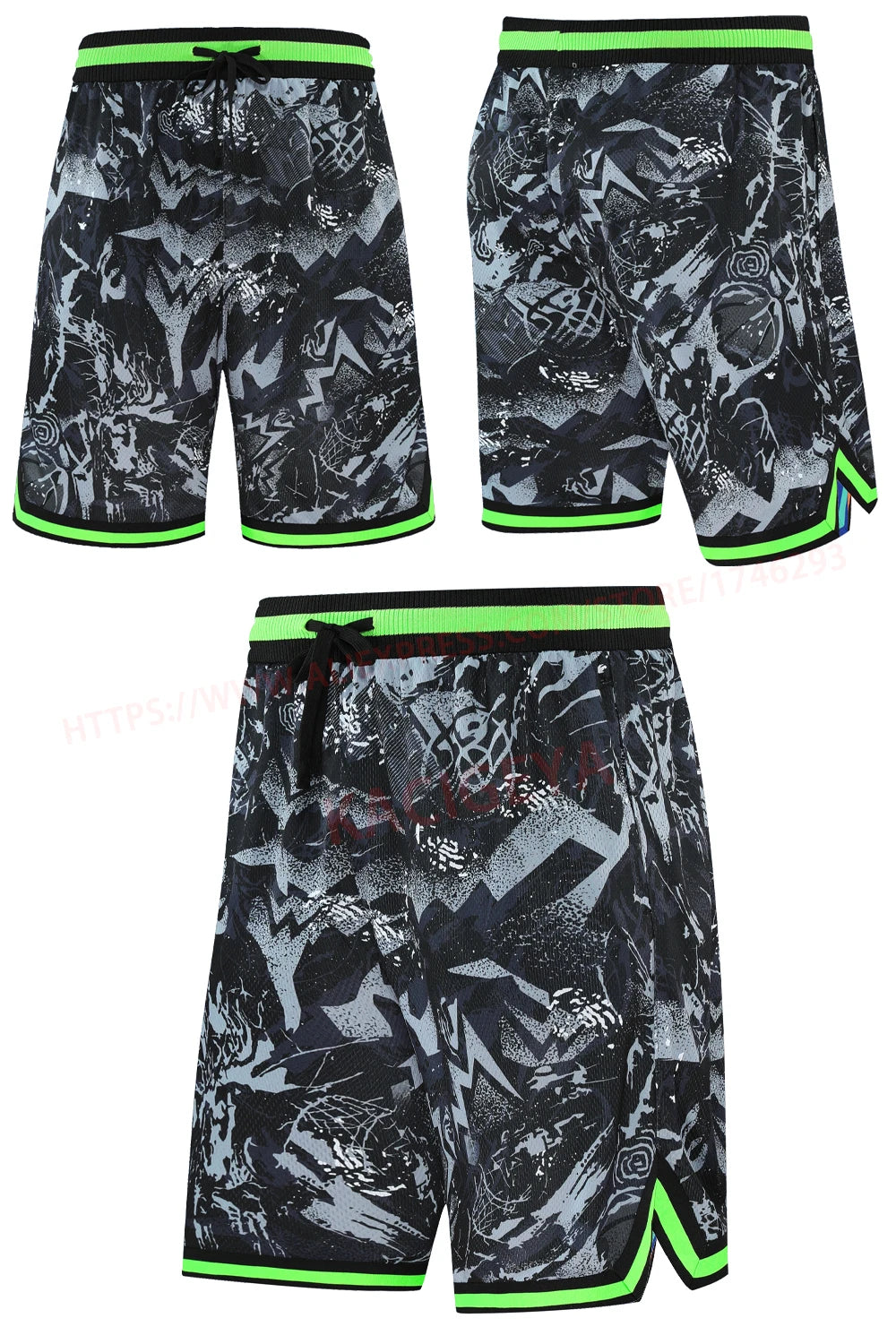 Basketball Pockets Shorts Outdoor Men Sporting Beaching Bottoms 3D Print Traning Bodybuilding Breathable Gym Running Short