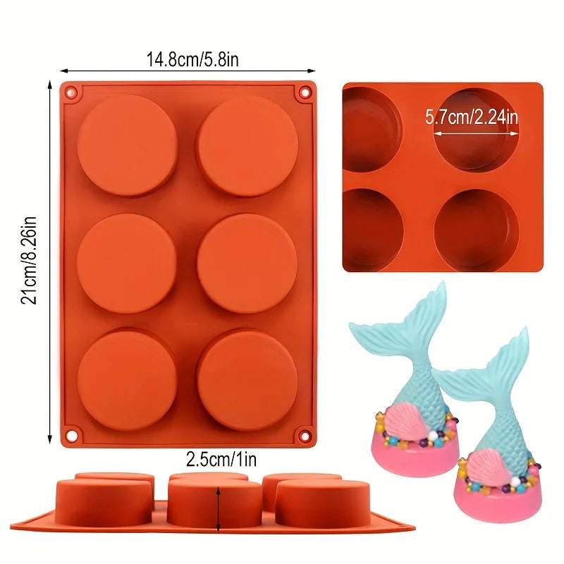 Cylinder Silicone Mold for Soap Jelly Pudding Resin Chocolate Cookie Mold hocolate Covered Sandwich Tool Candy Cake Baking Pan