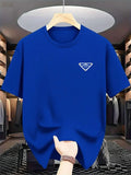 2026 New  men's Milan fashion trend international brand printed T-shirt, pure cotton round neck, casual urban luxury high-endY2K