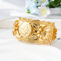 Arab Gold Color Bangles For Women Dubai Bride Crystal Wedding Ethiopian Bracelet Africa Bangle