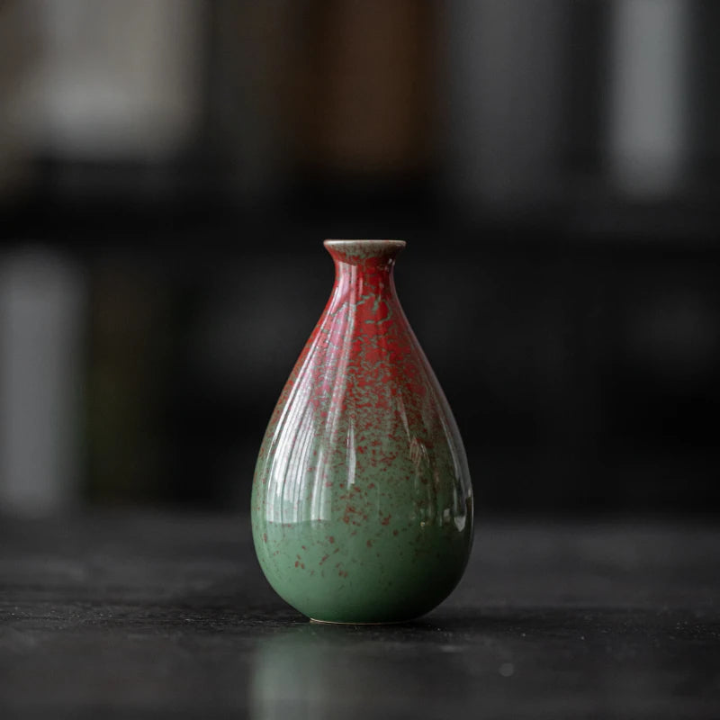 Ceramic Vase Flower  Decorative Vase Retro Style for Flowers Grass Indoor Living Room Dining Table Office Home Decor