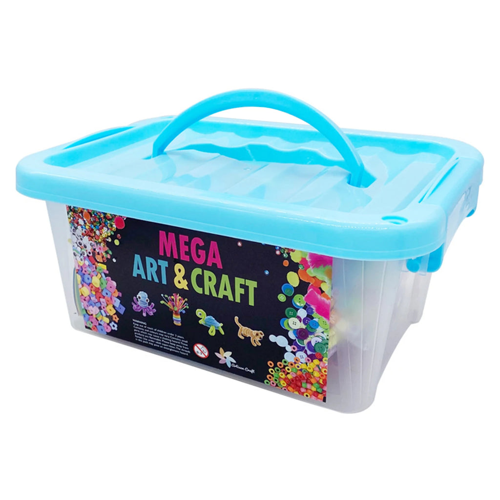 DIY Arts and Crafts Supplies Kit 2000+ Pieces Set Activity Craft Materials with Carrying Box Handmade Educational Gift