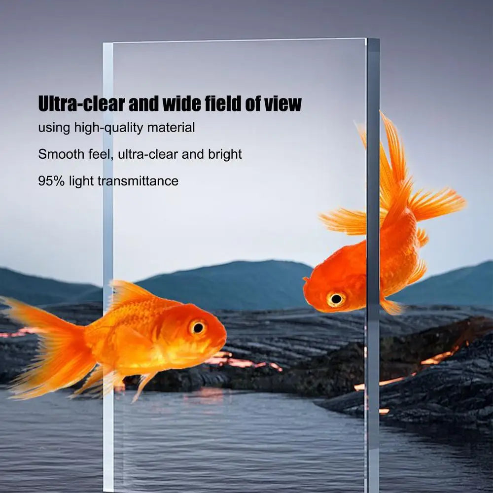 Aquarium Kit Betta Fish Tank For Beginners Desktop Beginner Aquarium with Landscape Decor Accessories For Aquatic Animals