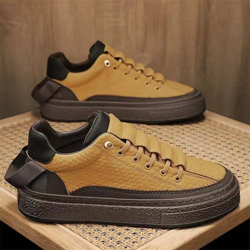 Korean Sneakers Men New Casual Shoes Men Fashion Flat Walking Vulcanized Shoes Male Trend Comfortable Sport Sneakers Men 2023