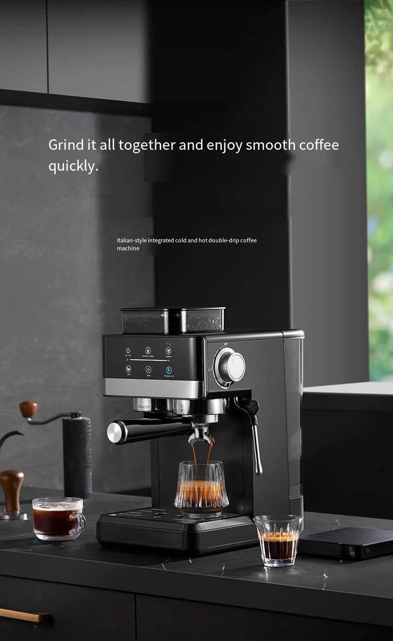 Coffee Machine Household Small Fully Automatic Hot And Cold Dual Extraction Grinding Integrated Italian Espresso Machine