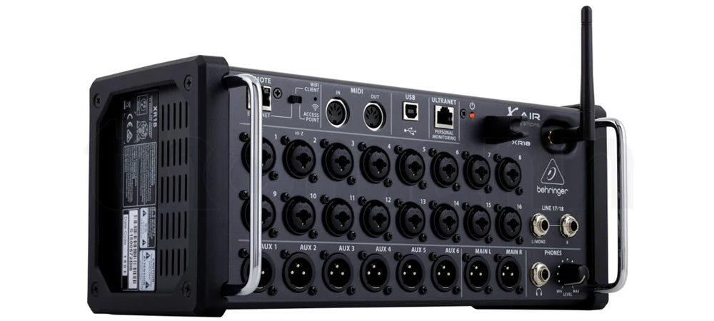 Behringer X Air XR18 18-channel Rackmount Digital Mixer for iPad/Android Tablet with 16  Midas Preamps, Wi-Fi and USB Interface