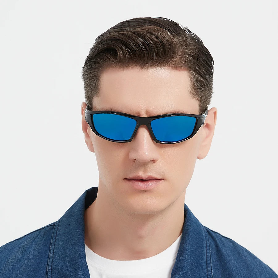 3PCS Fashion Vintage Driving Fishing Cycling Sports Sunglasses Men Women Running Mountaineering Sport Man Sun Glasses UV400