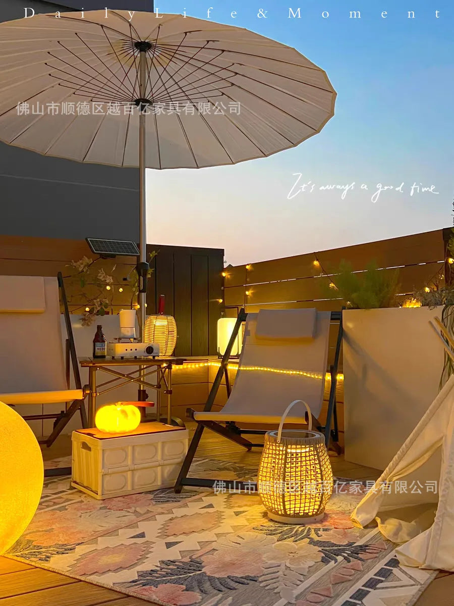 Cross-border outdoor  mid-column  outdoor sun  camping  courtyard leisure  B & B garden