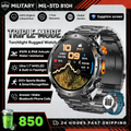 2026 New GPS Ultra Outdoor Sports Smart Watch 1.7" AOD Compass 5ATM Waterproof 170+ Sports Man Durable Military Call Smartwatch