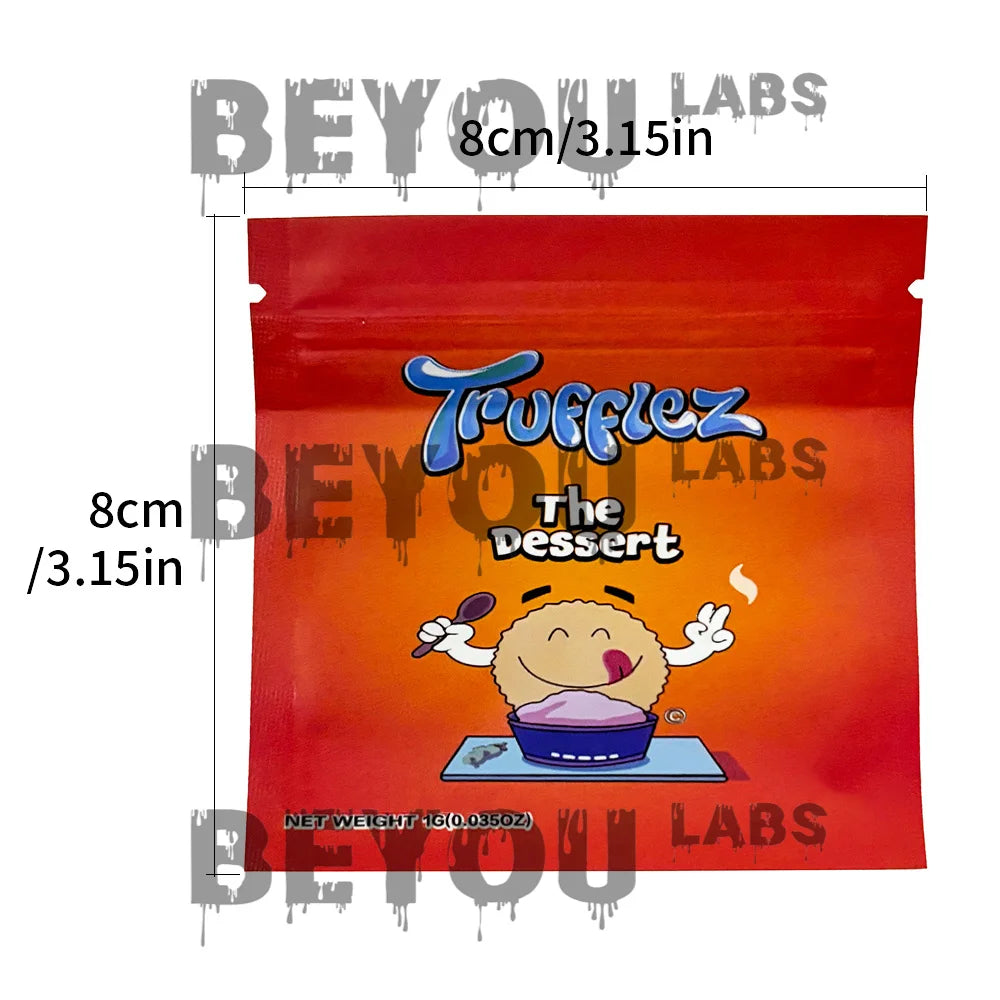 3.5g Plastic Standing Opp Pouches Matte Laser Smell Proof Zipper Self Sealed 1G Aluminum Foil Packaging Cookie Gummy Chocolate