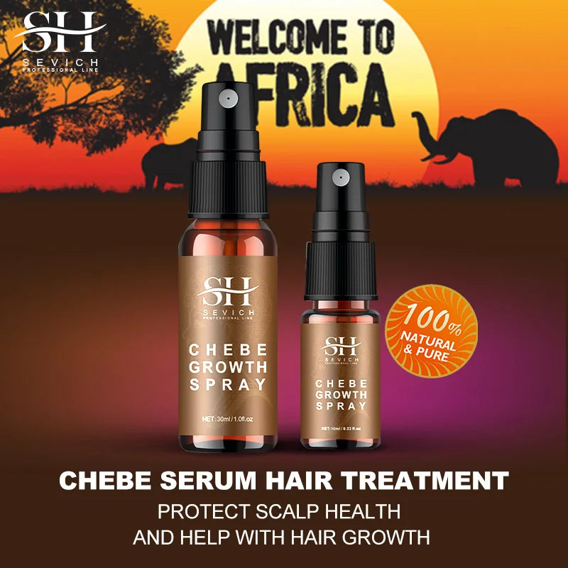 10ml African Chebe Spray Oil for Fast Hair Growth Repair Damaged Visible Result Stop Breakage Promotes Hair Growth For Women Men