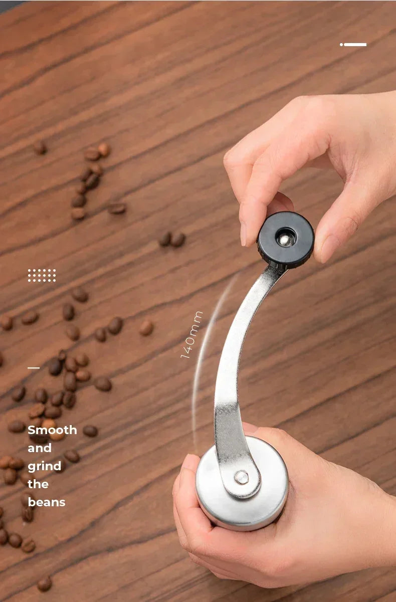 2025 Portable Stainless Steel Handmade Coffee Bean Grinder Multiple Legumes Grinder Easy To Clean Manual Coffee Grinder