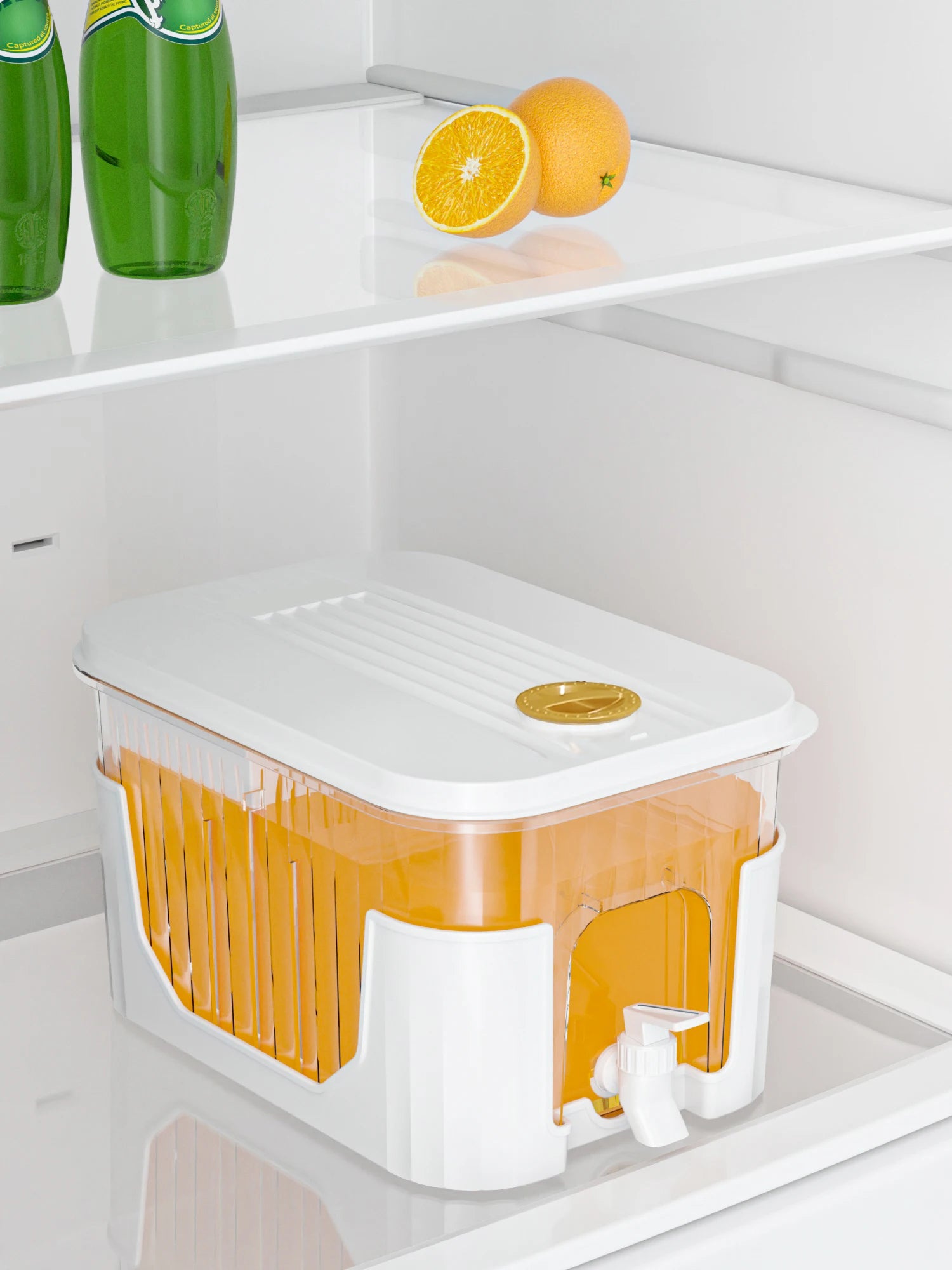5/4L Cold Kettle with Faucet & Bracket Refrigerator Juice Pitcher Cold Water Pitcher for Party Refrigerator Drink Juice Iced Tea