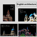 A4 Scratch Paper Art Crafts World Landscape Scraping Paintings Adult Decompression Toys Kids Creative DIY Handmade Gifts