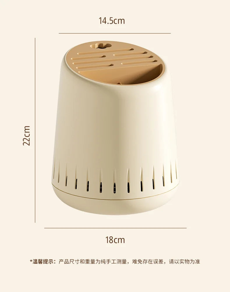 Cream-Style Multi-Functional Chopsticks Draining Holder Kitchen Utensil And Chopstick Storage Box