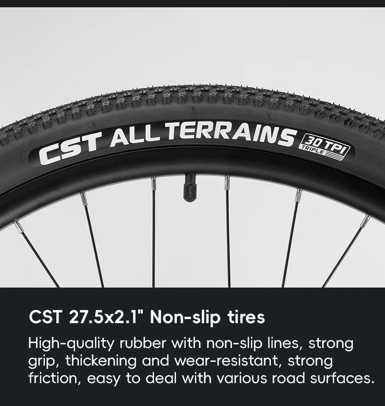Adults Students Mountain Road Bike Aluminum Alloy 27.5-inch Internal Disc Brake 24-speed Bicycle For Men Women Bike