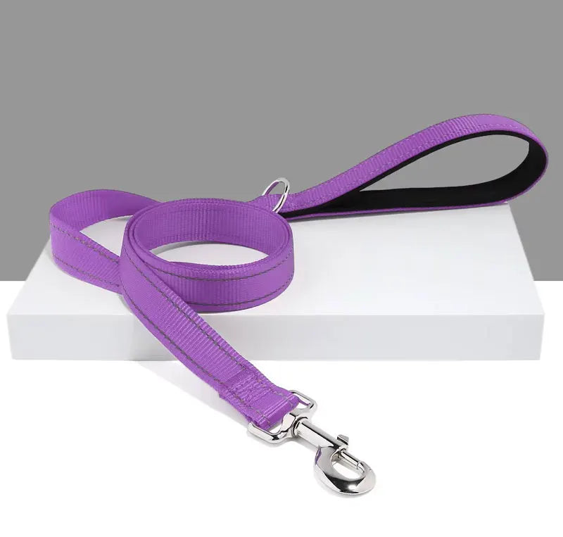 Dogs Leads Leashes Reflective Drawstring Pet Leash Explosion-proof Dog with D-ring & Metal Fastener for Dog Walking and Training