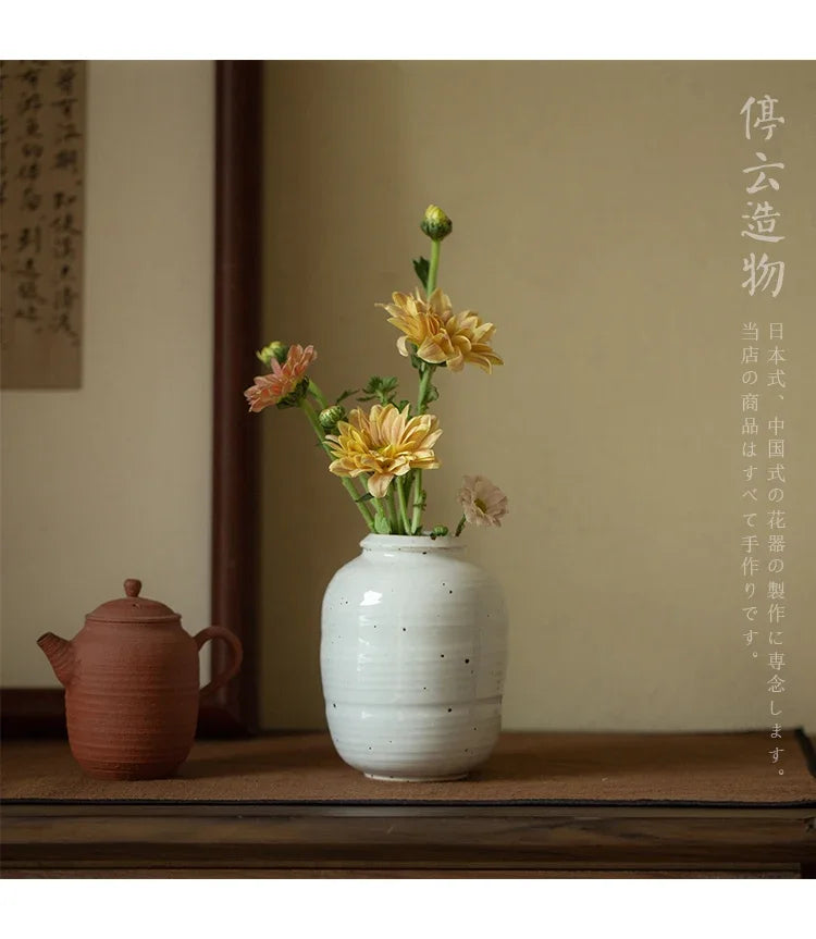 Aesthetic Ceramic Flower Vase Luxury Outdoor Tall Office Balcony Vases Pottery Vaso Decorativo De Luxo Decoration Home